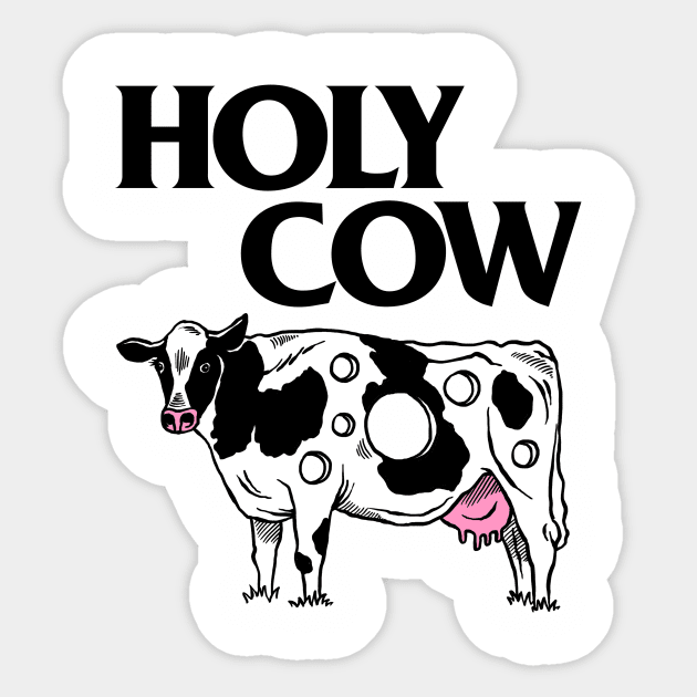 Holy Cow Sticker by Sulk Slogan